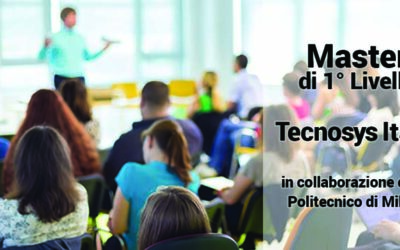 Tecnosys Italia, in collaboration with the Politecnico di Milano, is launching the selections for two 1st level Masters