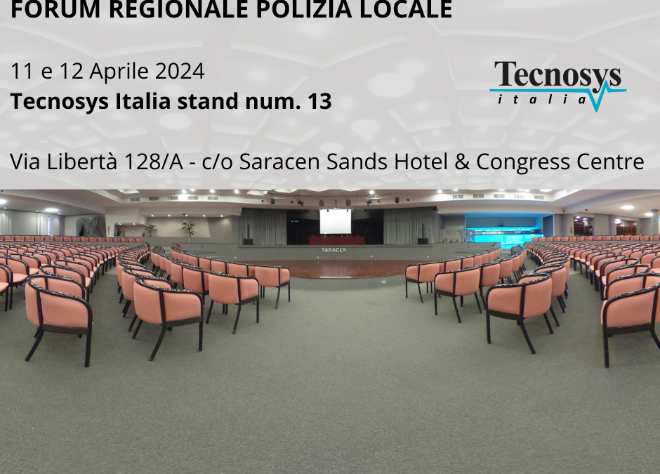 Palermo 11 e 12 Aprile 2024 – Chips Web e Chips Mobile al Forum Regionale Polizia Locale