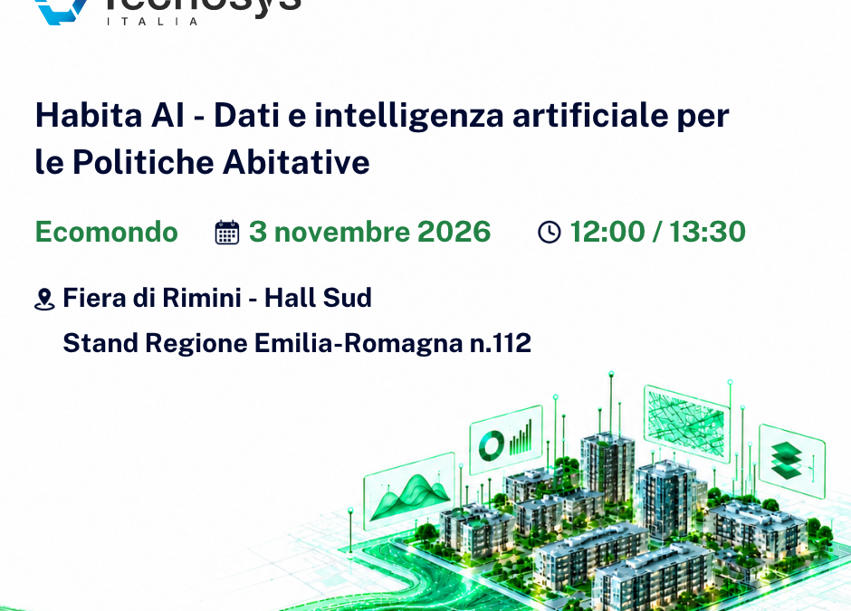 Tecnosys Italia a Ecomondo con Habita.AI: dati e intelligenza artificiale per il futuro delle Politiche Abitative